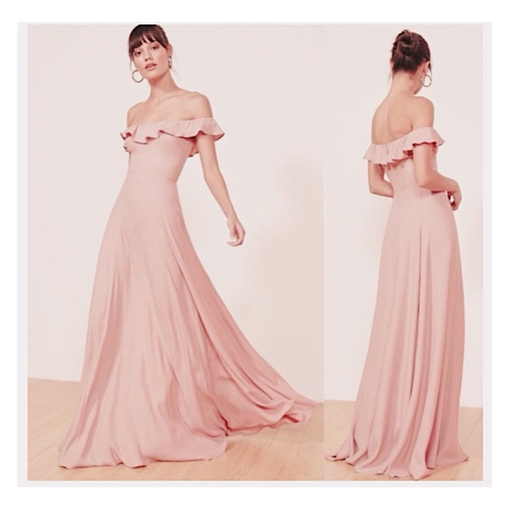🌷 REFORMATION BLUSH VERBANA MAXI DRESS (NWOT)